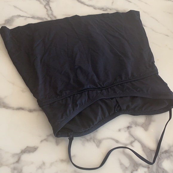 Mossimo Black Tankini Swimsuit Top With Ruching - Picture 4 of 4